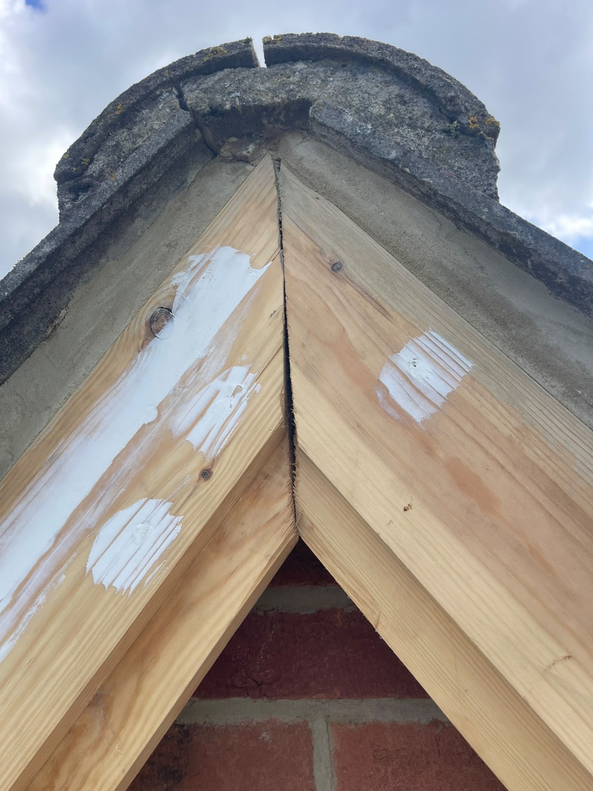 Exterior bargeboards prepared and filled before painting by GPD Property Service